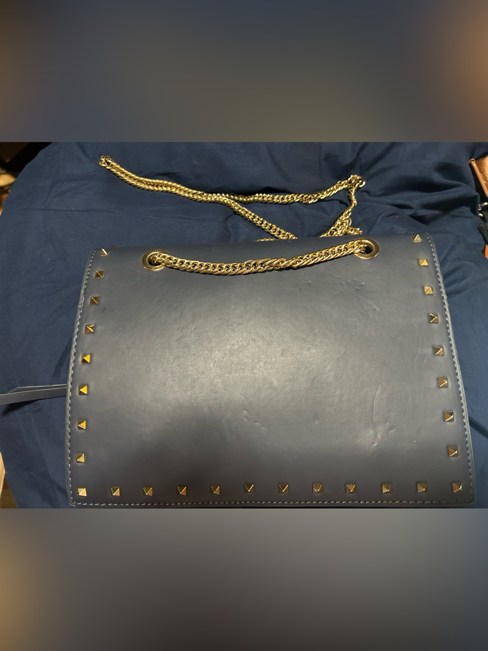 Chameleon conceal carry shoulder/cross body navy blue purse